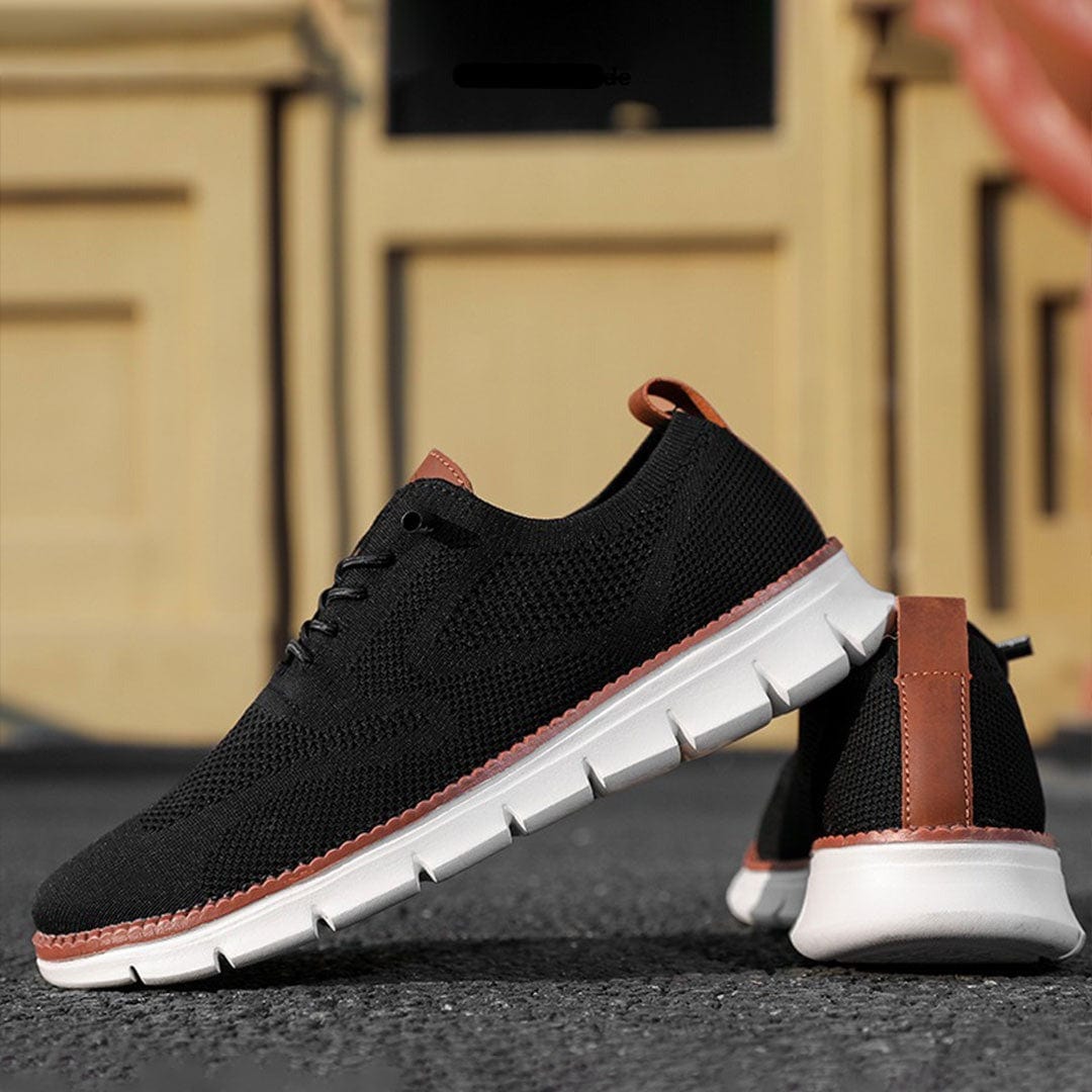 Men's Textured Knit Oxford Trainers