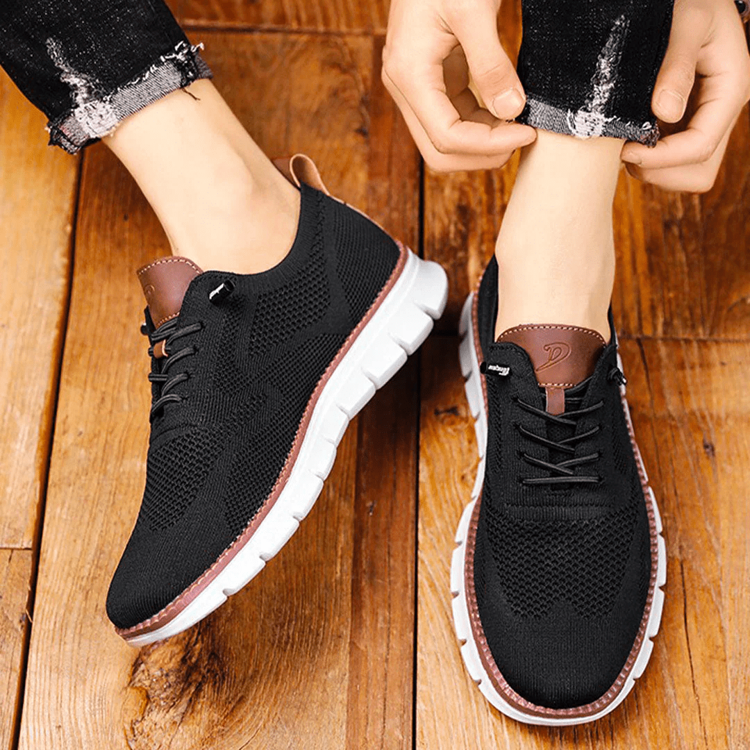 Men's Textured Knit Oxford Trainers
