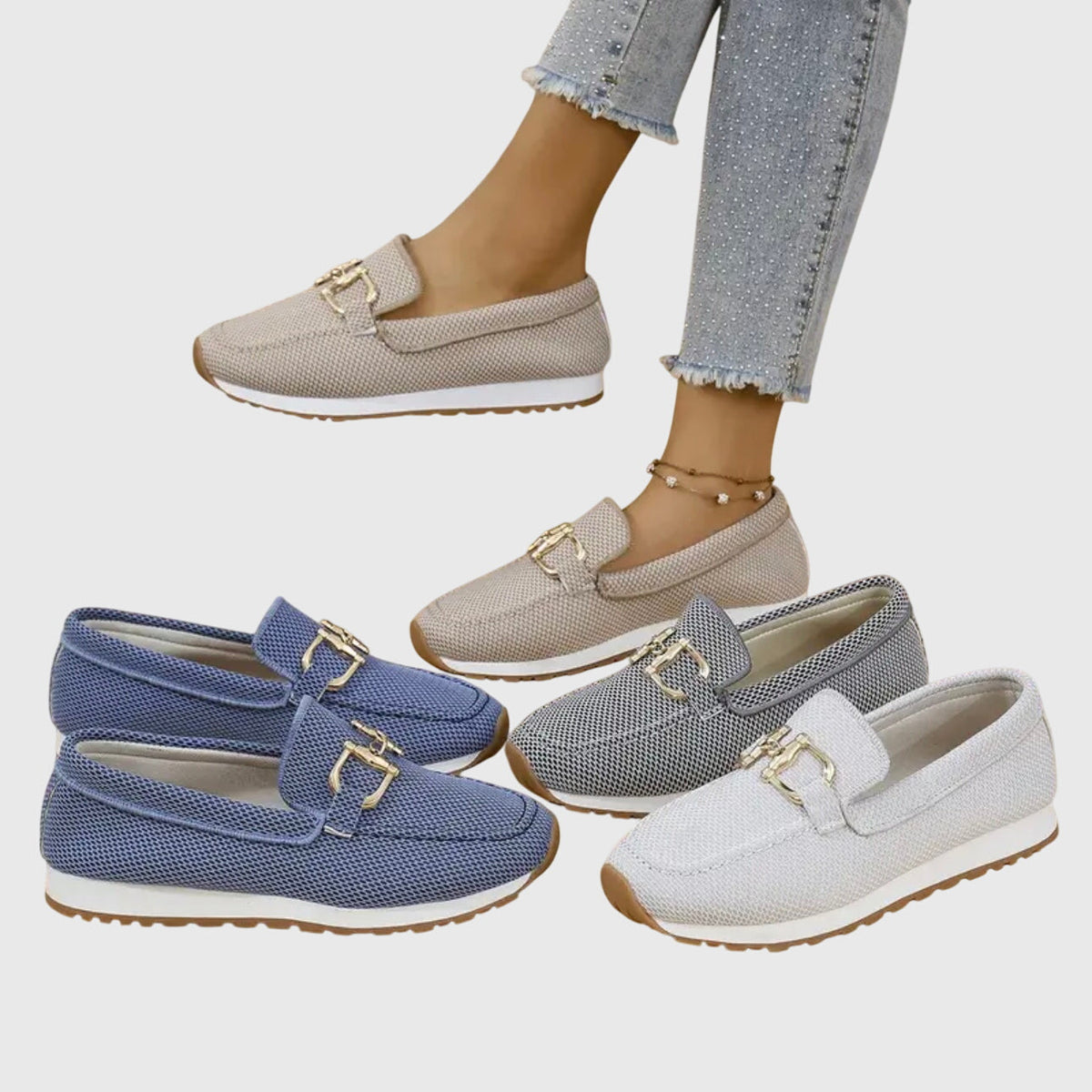 Women's Orthopaedic Loafers Cushioned Ergonomic Sole