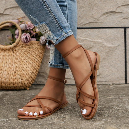 Women's Ankle Strap Flat Sandals
