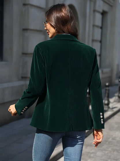Women's Single-Button Closure Work Blazer