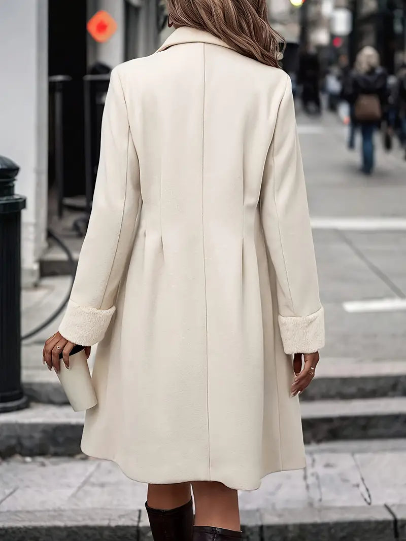 Women's Waterproof Double-Breasted Long Coat