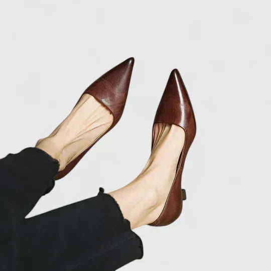 Women's Pointed-Toe Low-Heel Court Shoes
