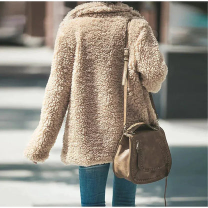 Women's Long Winter Teddy Coat