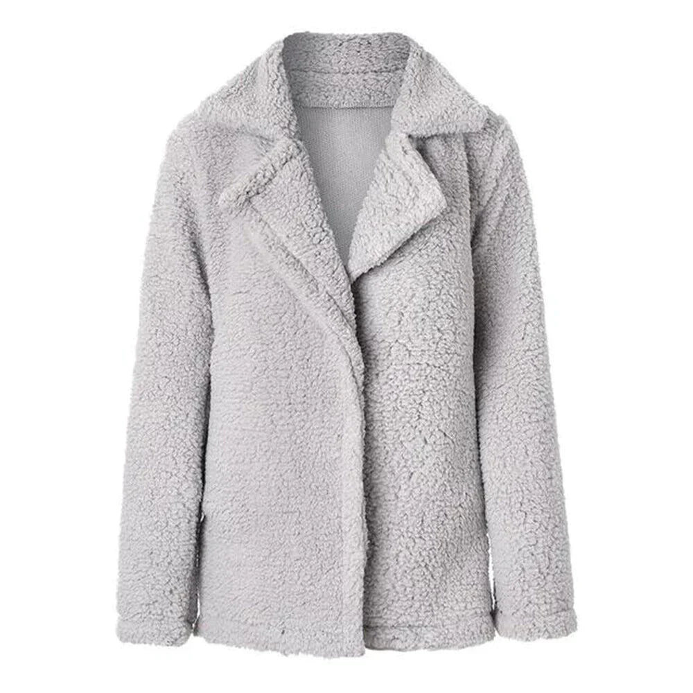 Women's Long Winter Teddy Coat