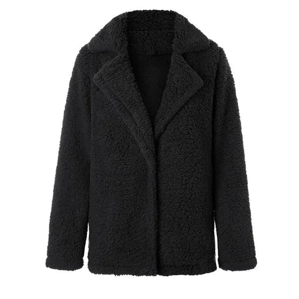 Women's Long Winter Teddy Coat
