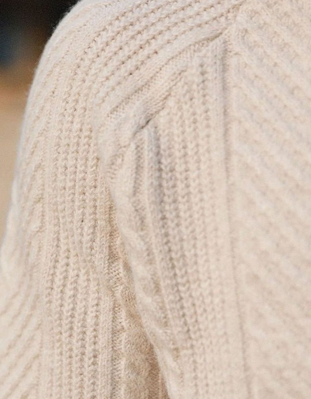 Men's Cable-Knit Collared Jumper Button Placket