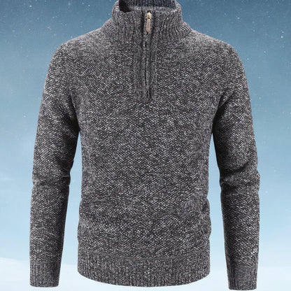 Men's Diamond-Knit Crew-Neck Knitted Jumper