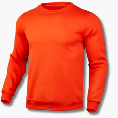 Men's Slim-Fit Crew-Neck Fleece Sweatshirt Jumper