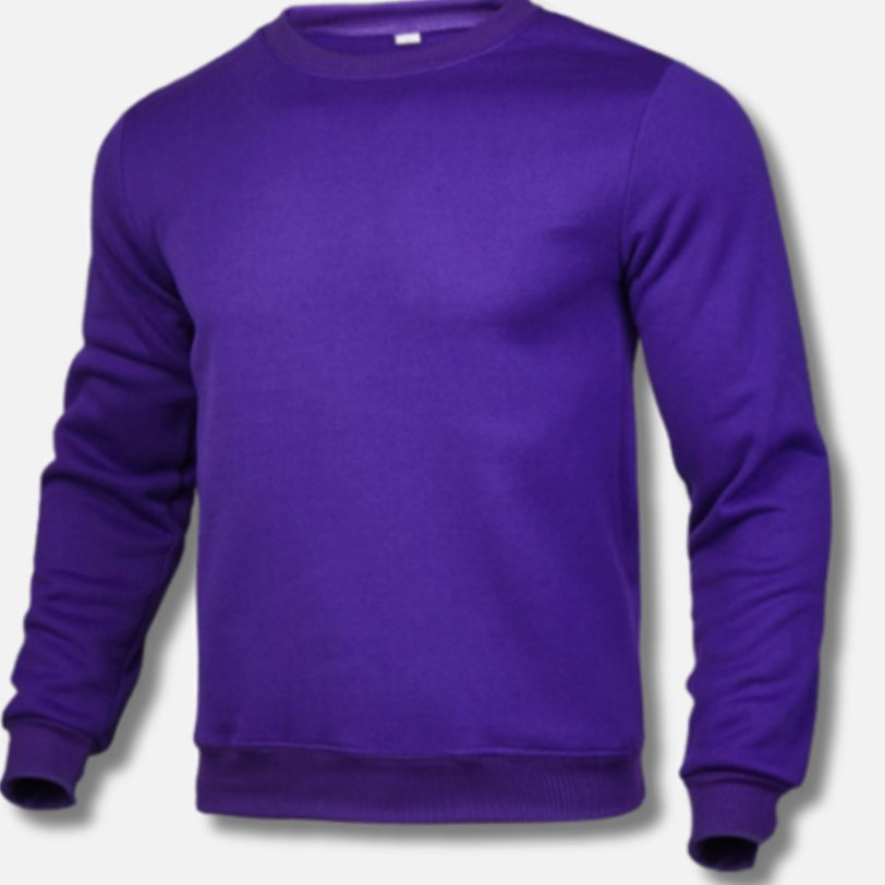 Men's Slim-Fit Crew-Neck Fleece Sweatshirt Jumper