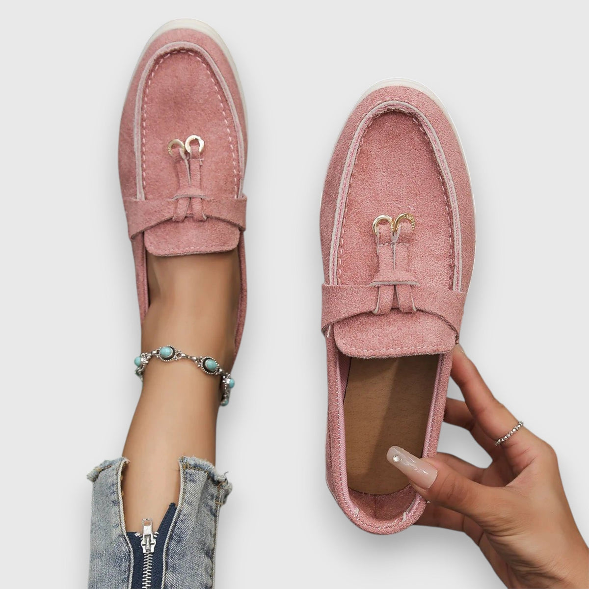 Women's Cushioned Arch Support Slip-On Loafers