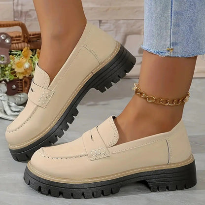 Women's Chunky Platform Loafers Cushioned