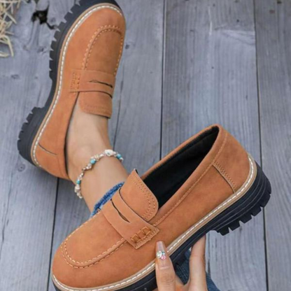 Women's Chunky Platform Loafers Cushioned