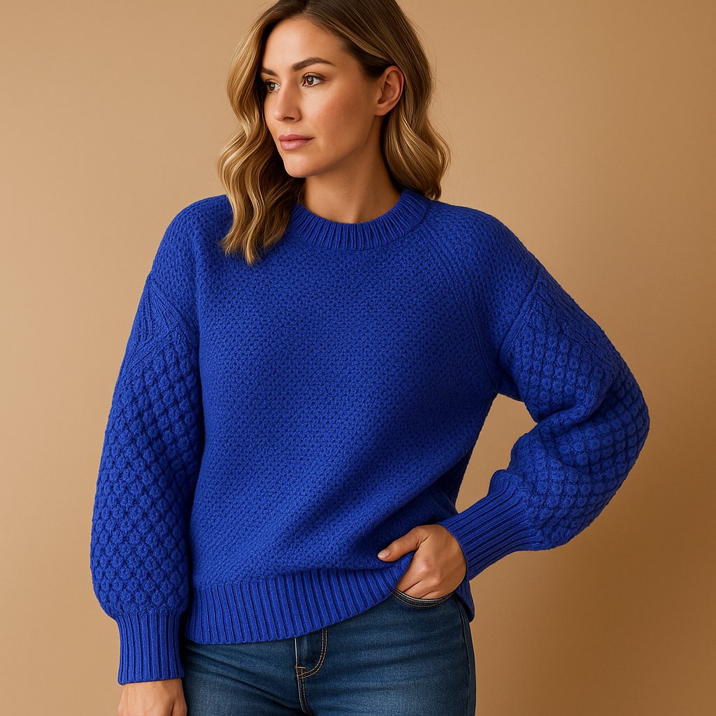 Women's Cable Knit Sleeve Jumper