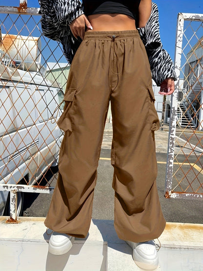 Women's Wide-Leg Cargo Trousers